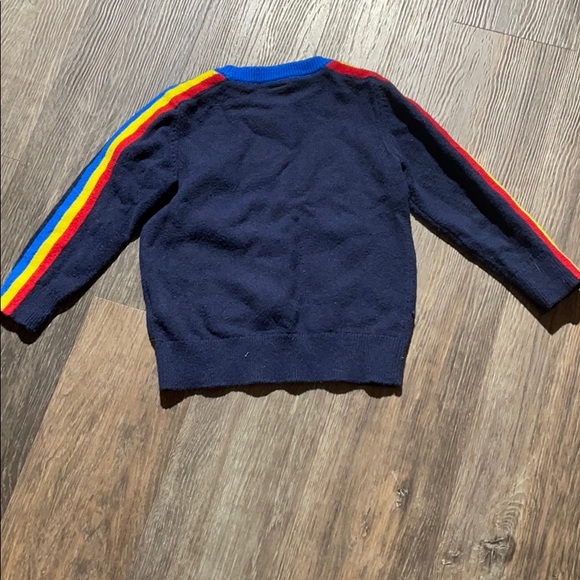Boys Gap Rainbow Knit Crewneck Sweater Sz 3 - Picture 4 of 4